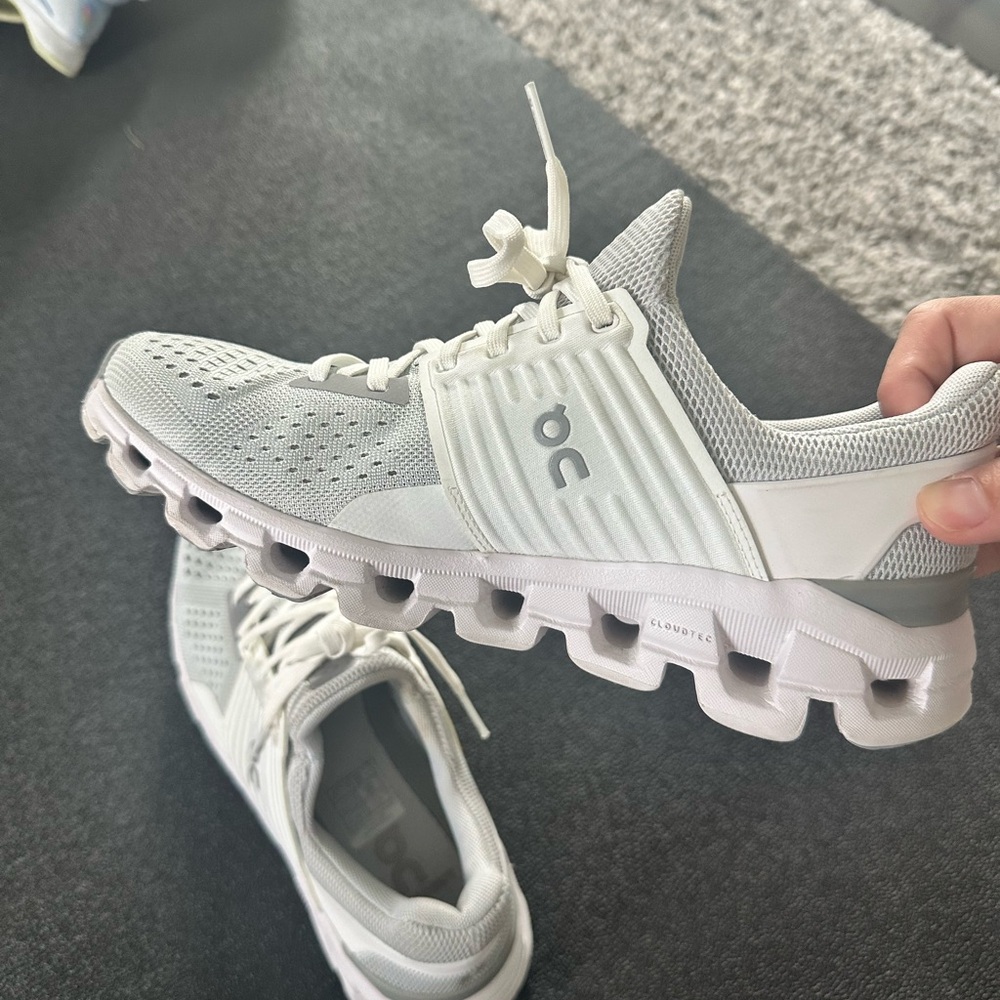 On Running Gray Athletic Shoes with Cushioned Sole - Picture 2 of 5
